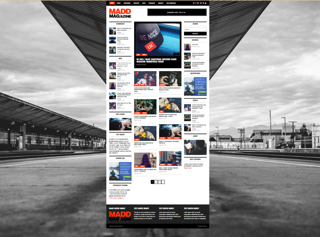 madd magazine header and footer