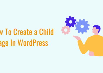 how to create a child page in WordPress