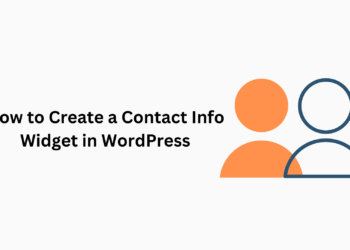 How to Create a Contact Info Widget in WordPress