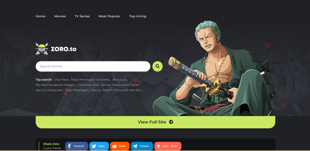 zoro anime 9.anime alternatives