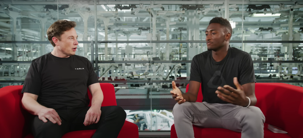 Marques Brownlee interview with Elon Musk