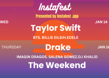 Instafest music festival; poster